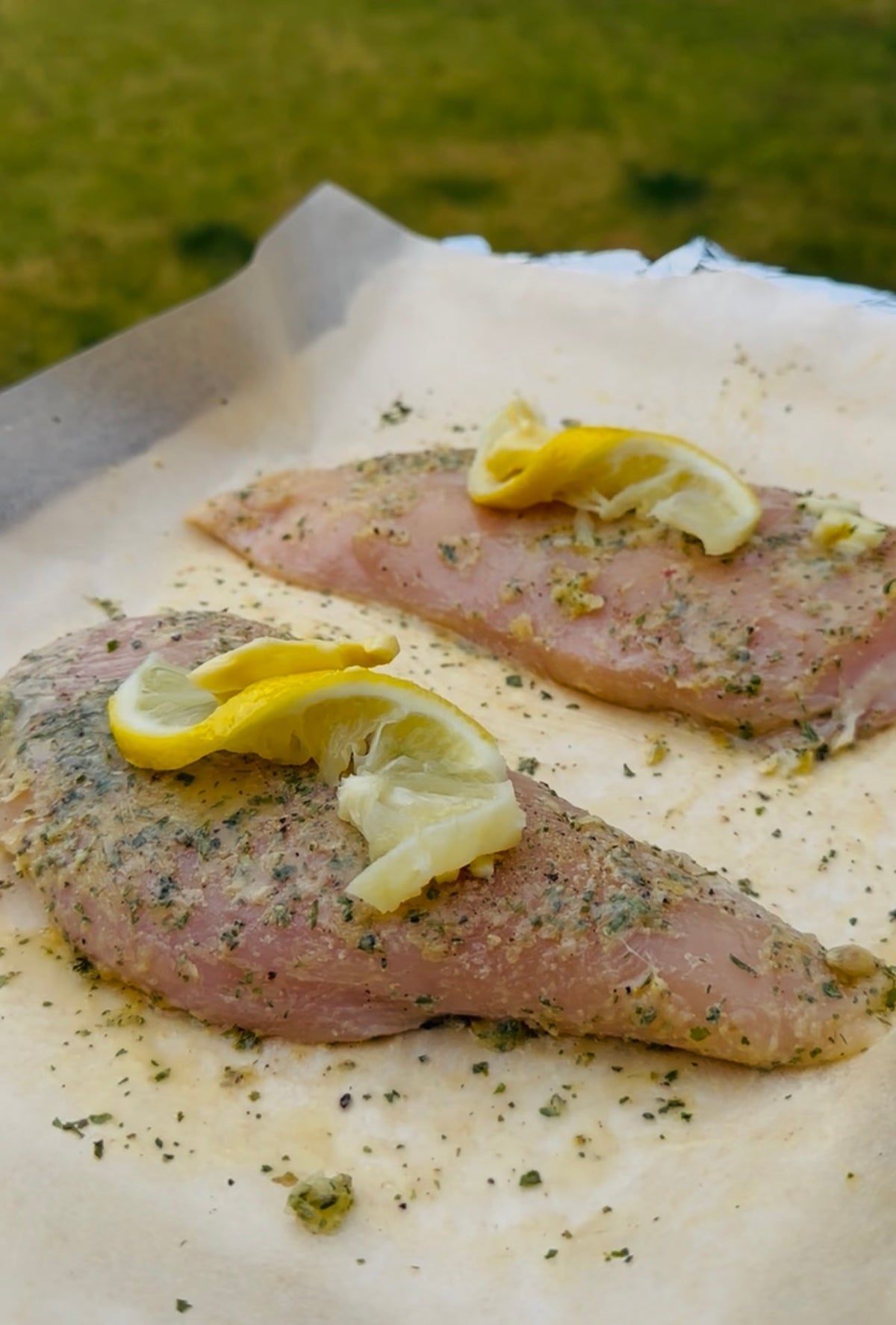 Smoked Lemon Garlic Chicken Breasts
